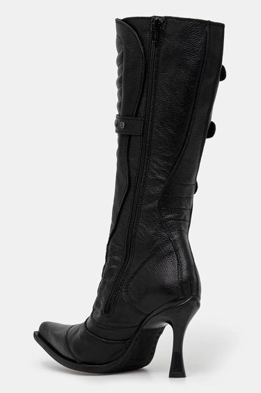 Sneakers og sko VETEMENTS Biker Boots With Buckles Sort | WA66BO110B, 2