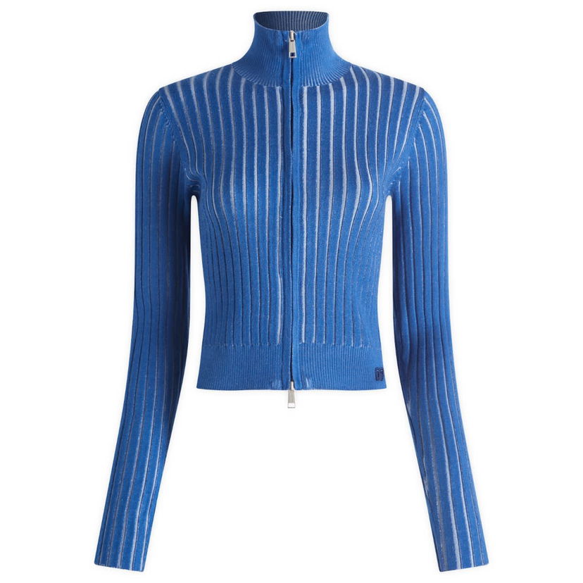 Sweater DAILY PAPER Daily Paper Women's Dias Knit Zip Cardigan Blå | 2512038