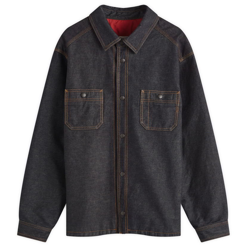 Skjorte Moncler Shirt Denim Blå | 2F000-16-596IF-77A