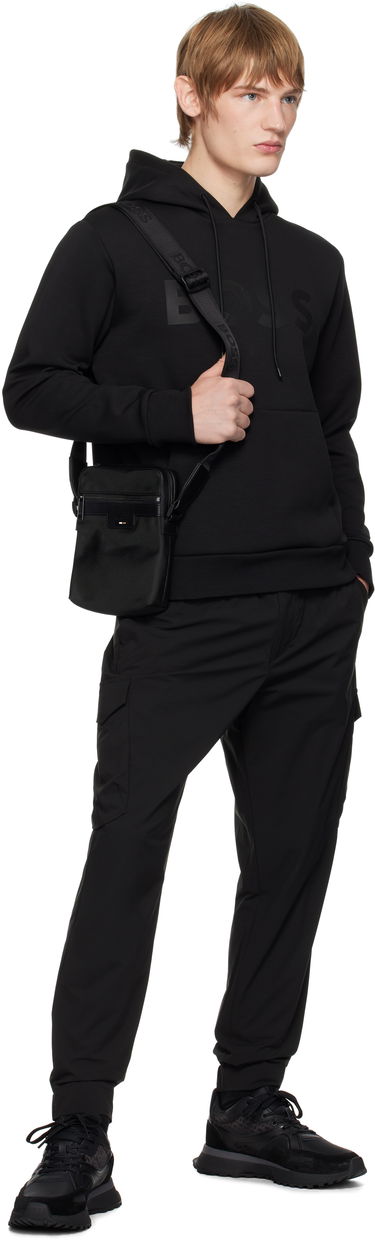 Skuldertaske BOSS Embossed-Logo Bag Sort | 50536169, 3