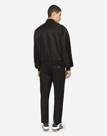 Bomberjakke Dolce & Gabbana Dolce & Gabbana Button Bomber Jacket Sort | G9VD2TFUMNQN0000, 3
