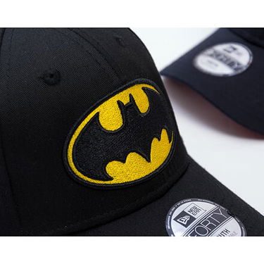 Kasket New Era Youth 9FORTY DC Print Warner Bros. Batman Adjustable Hat Sort | 60667544, 4