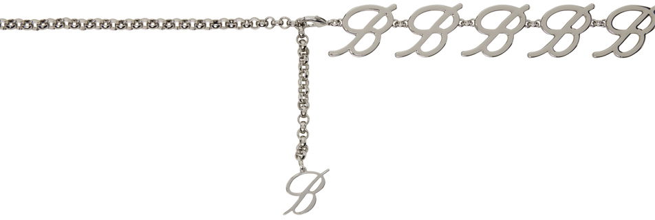 Armbånd Blumarine Silver Logo Chain Belt Metalisk | P422W263A, 1