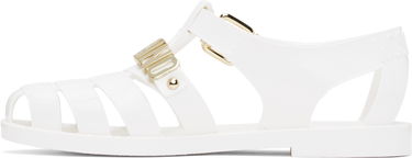Badetøj Moschino Moschino Jelly Logo Sandals Hvid | MA16501G1M M20 100, 2