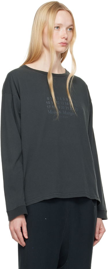 Sweater Maison Margiela Maison Margiela Printed Logo T-Shirt Sort | S50GC0715 S24575, 4