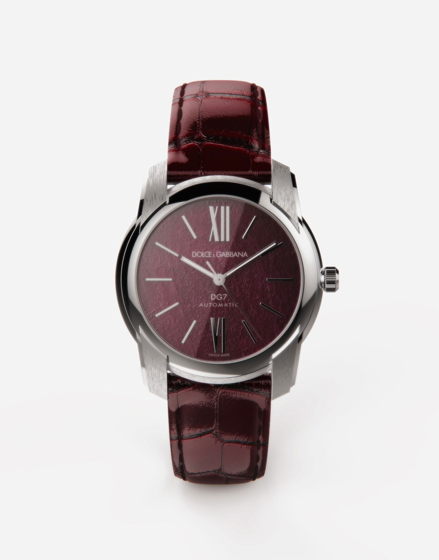 Ur Dolce & Gabbana Dg7 Watch Steel Bourgogne | WWFE1SWW061R0012, 0