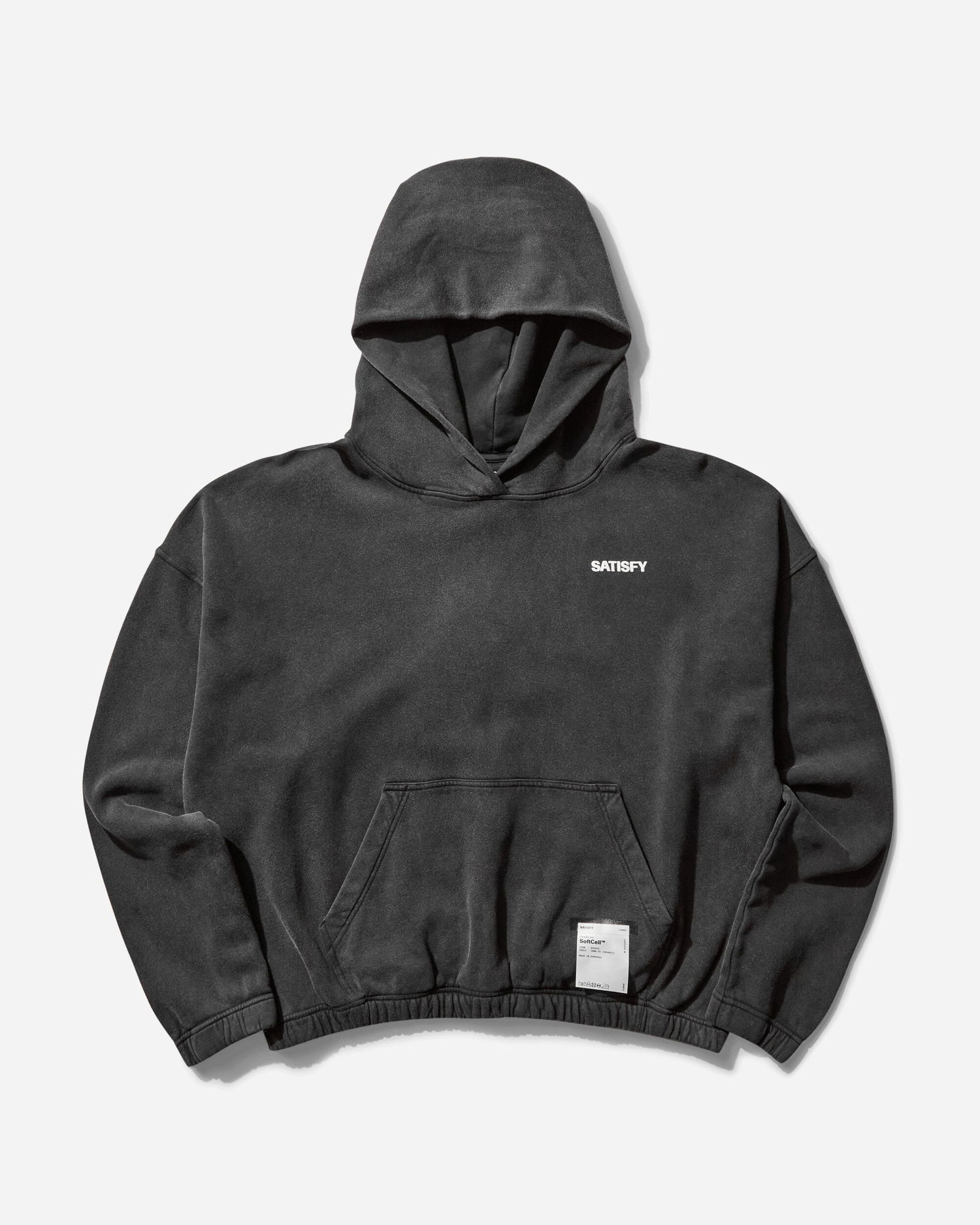 Sweatshirt Satisfy SoftCell Hoodie Sort | 11046 AB-SAB, 1