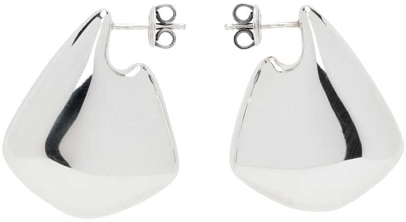 Øreringe Bottega Veneta Small Fin Earrings Metalisk | 786204 V5070