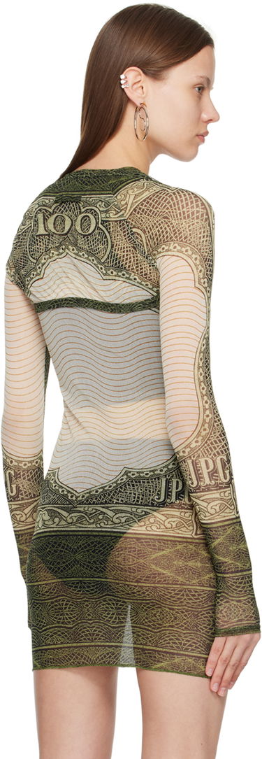 Kjole Jean Paul Gaultier Jean Paul Gaultier 'The Cartouche' Mesh Tunic Grøn | 24/25-F-TO126-T515-400300156, 2