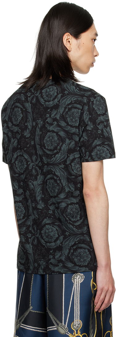 T-shirt Versace Barocco Print T-Shirt Sort | 1000959_1A11188, 2