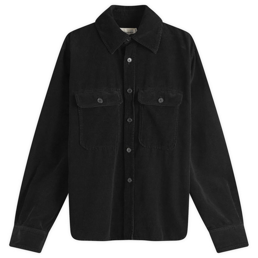 Skjorte Saint Laurent Corduroy Overshirt Sort | 795555-Y34SA-1441