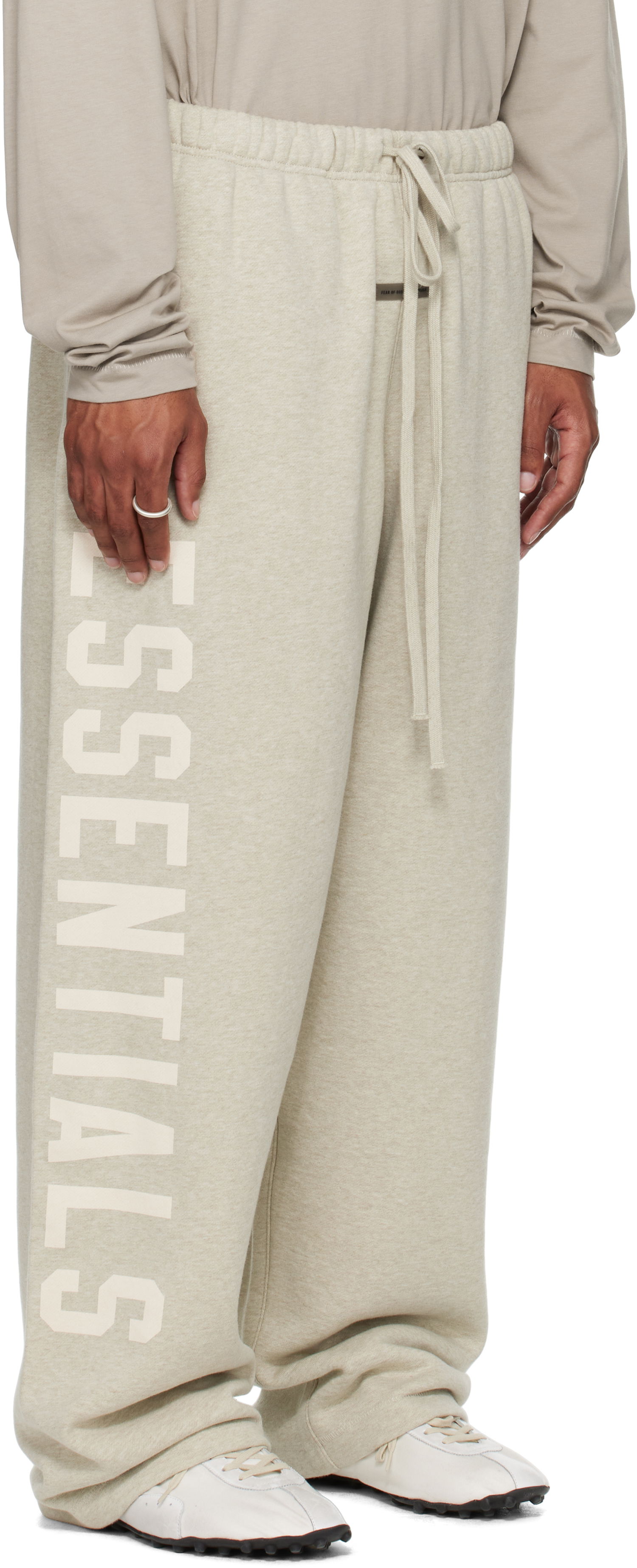 Joggingbukser Fear of God Fear of God ESSENTIALS Fleece Lounge Sweatpants Beige | 130SP254322F, 1