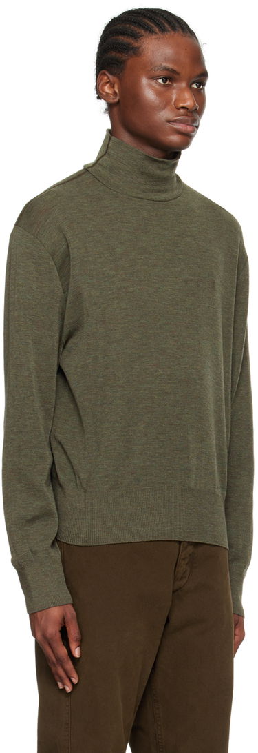 Sweater LEMAIRE LEMAIRE Dropped Shoulder Turtleneck Hvid | TO1137 LK1011, 4