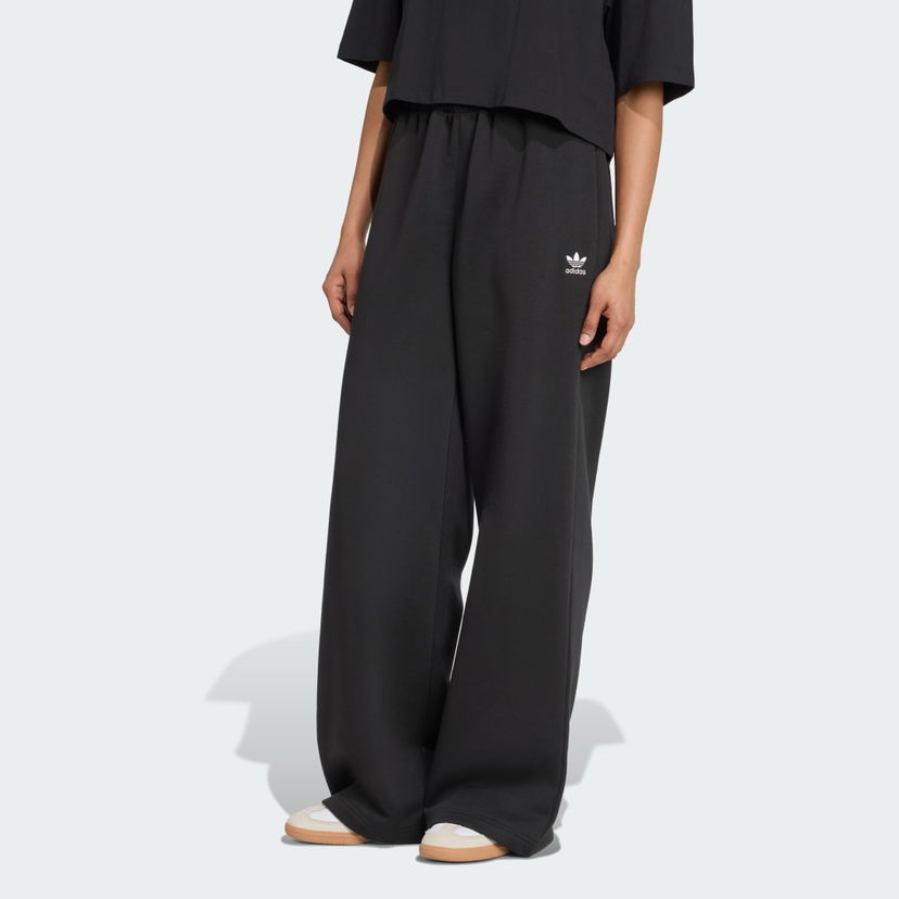Bukser adidas Performance Essentials Wide Leg Fleece Pants Sort | JX5251
