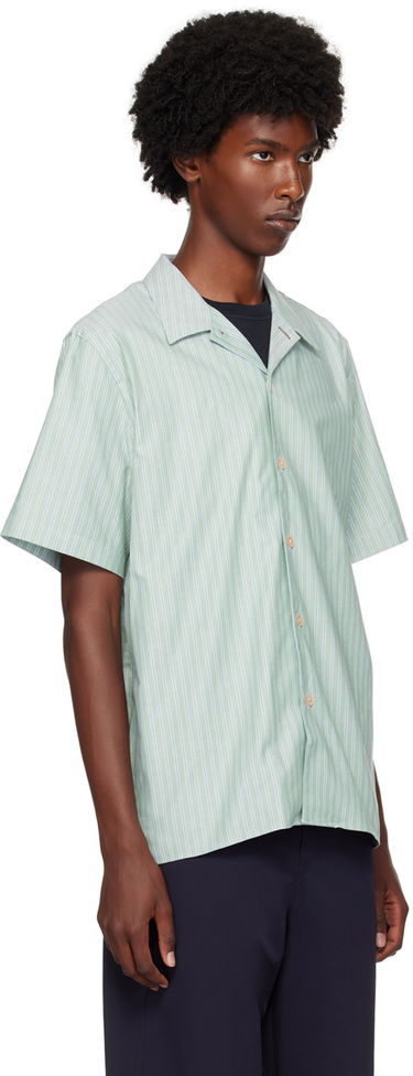 Skjorte Paul Smith PS by Paul Smith Striped Resort Shirt Grøn | M2R-695U-N22097-34, 1