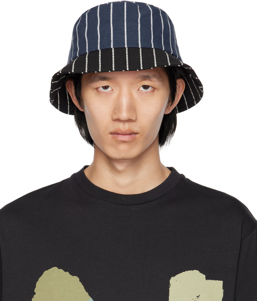 Hat Paul Smith Paul Smith Striped Bucket Hat Blå | M1A-921DT-M444