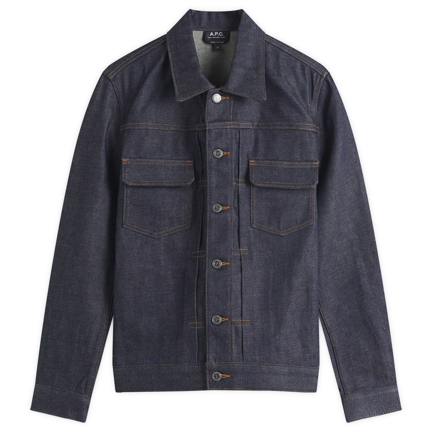 Jakke A.P.C. A.P.C. Work Jean Jacket, Size Large Blå | CODBS-H02191-IAISS25, 0