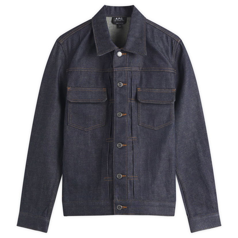 Jakke A.P.C. A.P.C. Work Jean Jacket, Size Large Blå | CODBS-H02191-IAISS25