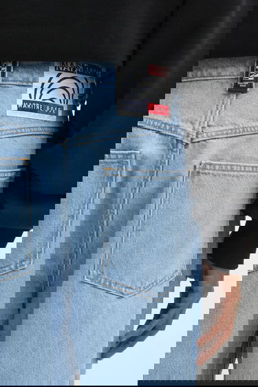 Jeans Napapijri Martine Rose Wide-Leg Jeans Blå | NP0A4I4QD2H1, 3