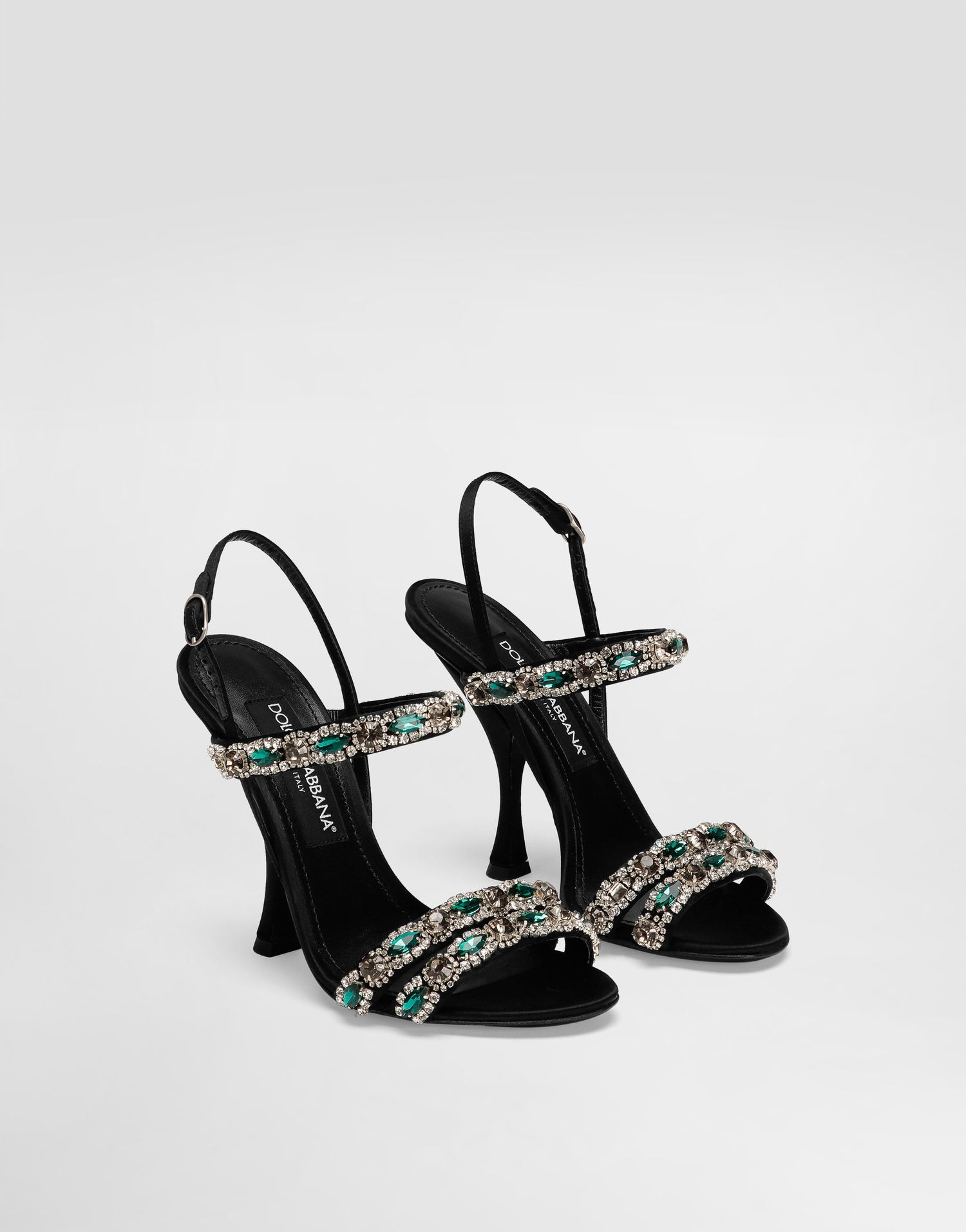 Tilbehør Dolce & Gabbana Dolce & Gabbana Embroidered Slingback Heels Sort | CR1931AX14080999, 1