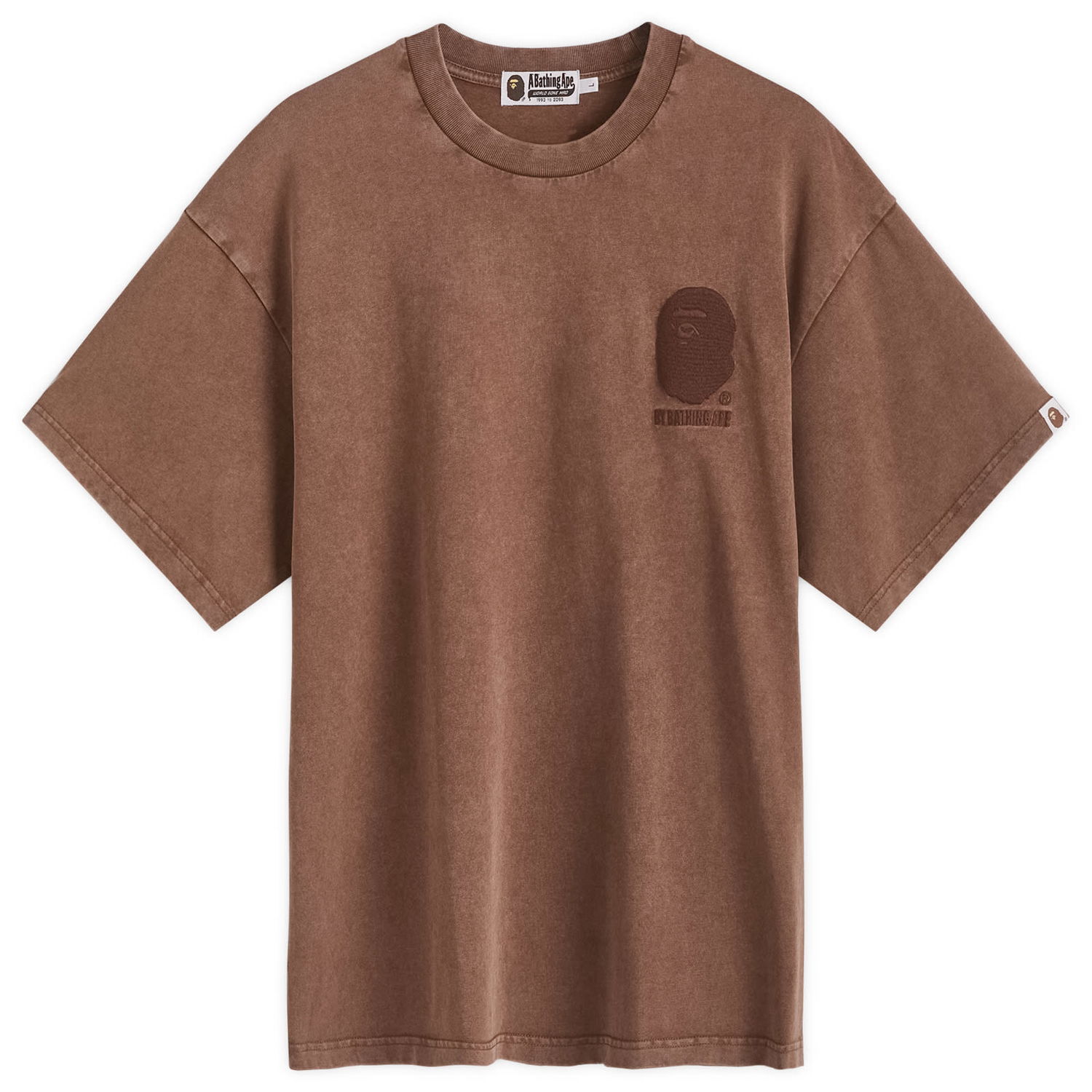 T-shirt BAPE A Bathing Ape One Point Acid Wash T-Shirt Brun | 001CSK301301M-BRW, 0