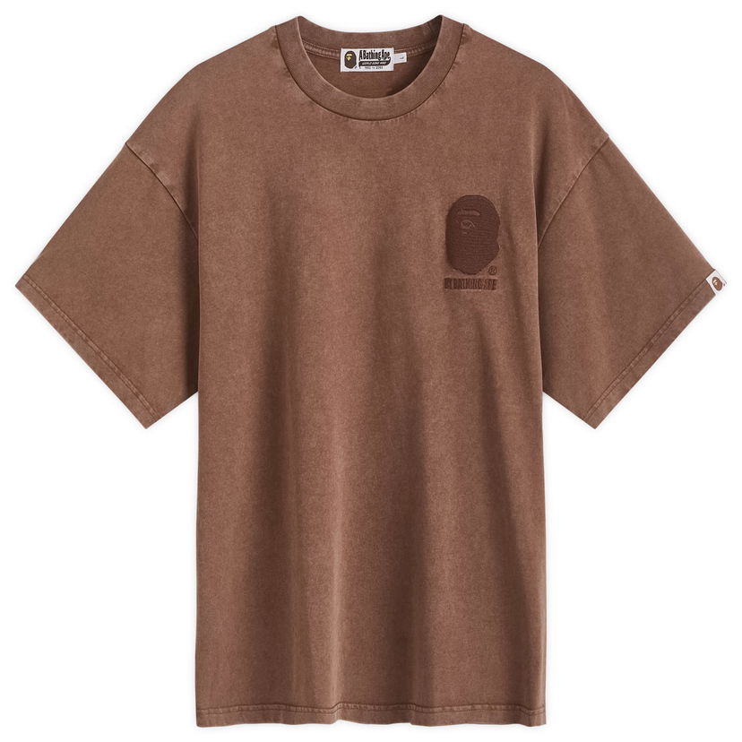 T-shirt BAPE A Bathing Ape One Point Acid Wash T-Shirt Brun | 001CSK301301M-BRW