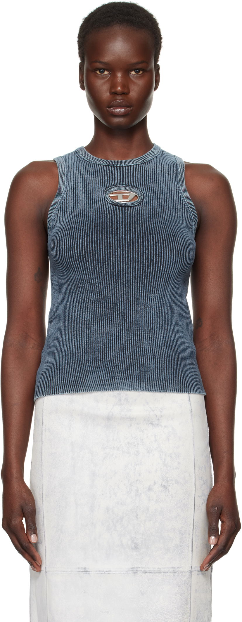 Tanktop Diesel Anchor Slim-Fit Tank Top Blå | A14817 0ANAH