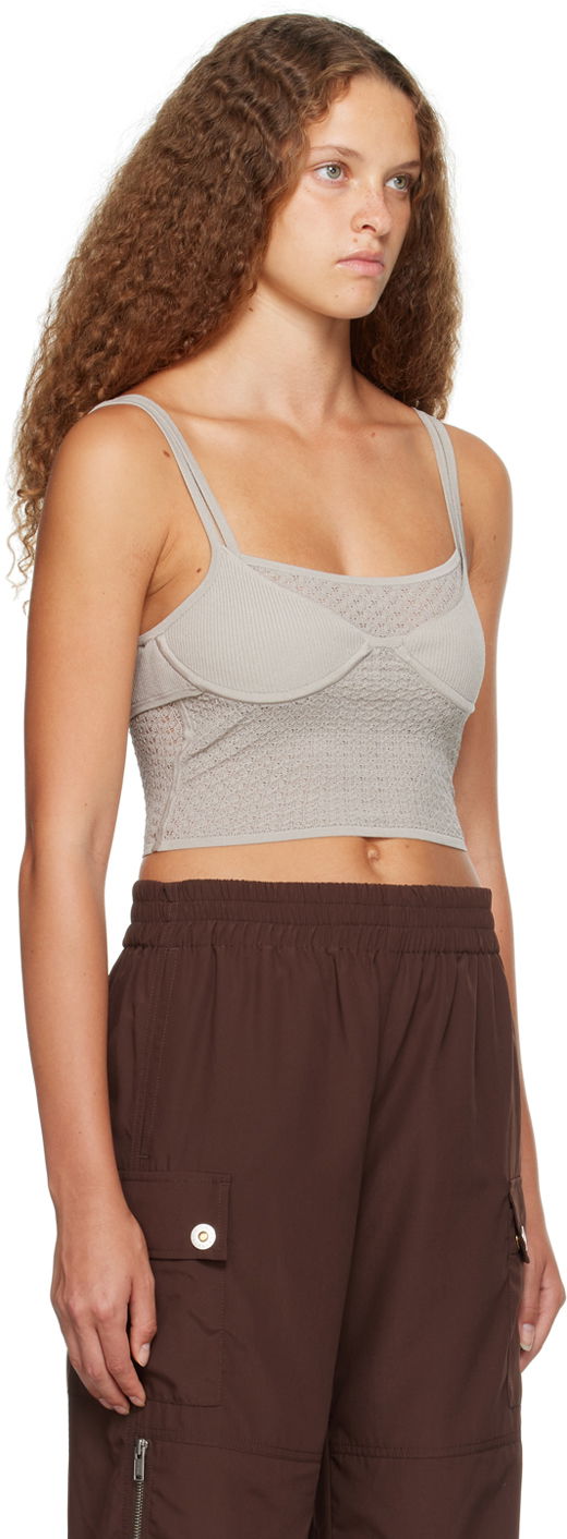 Tanktop Dion Lee Knit Tank Top Grå | A7722P23, 1