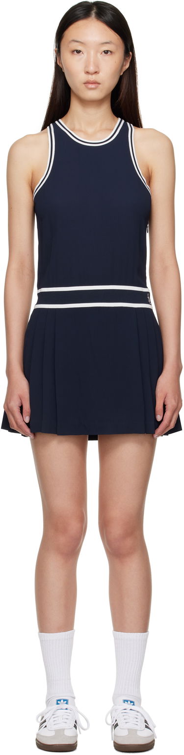 Kjole Sporty & Rich Sleeveless Pleated Phoebe Minidress Mørkeblå | DR004602302BL83, 0