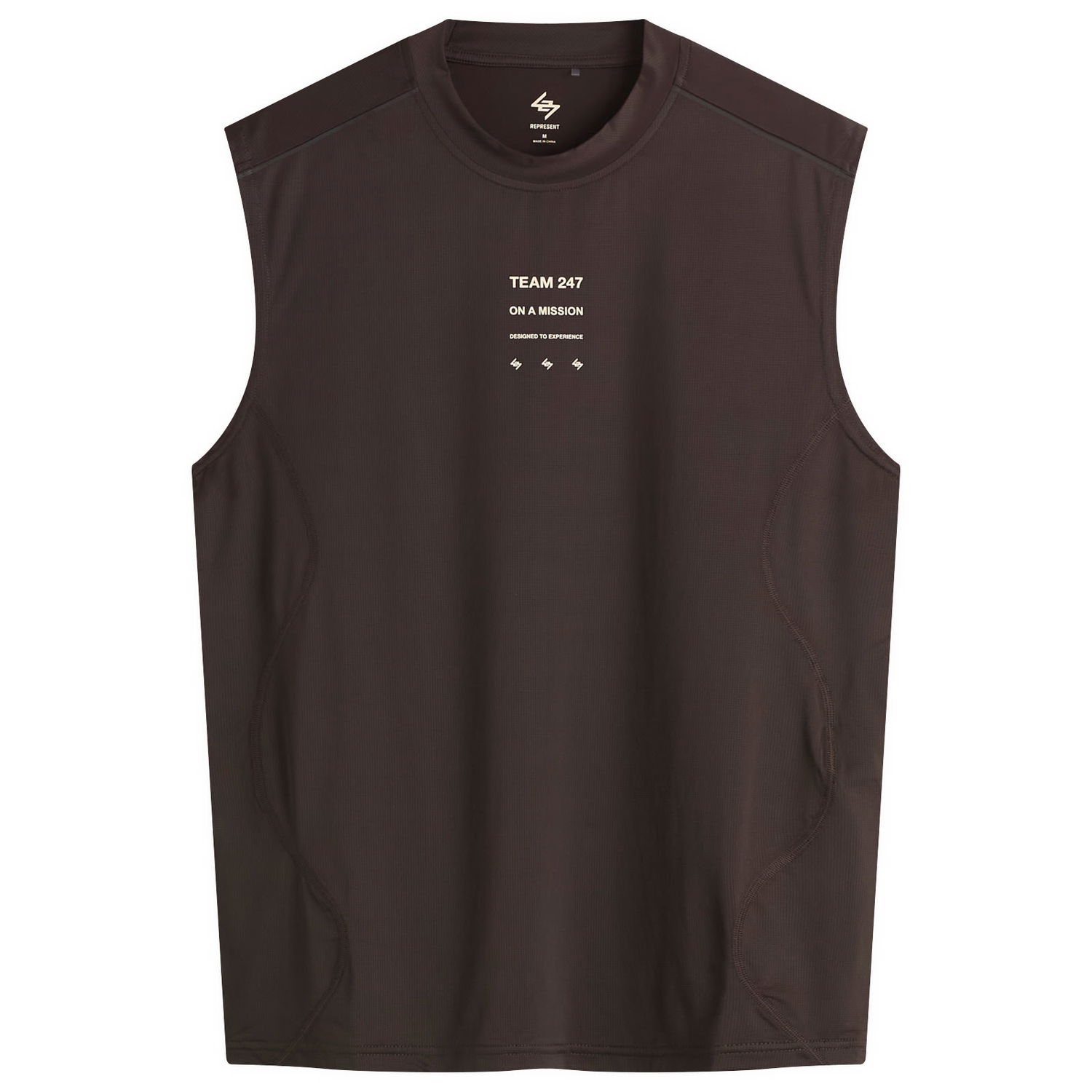 Tanktop Represent Clo 247 Mesh Runner Tank T-Shirt Brun | 247M100019-17, 1