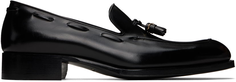 Skopleje Tom Ford TOM FORD Edgar Tassel Leather Loafers Sort | J1118-LCL021P