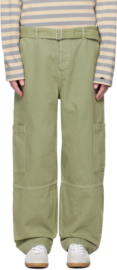 Cargo bukser MAISON KITSUNÉ Belted Utility Denim Cargo Pants Grøn | OM01104WD4012, 0