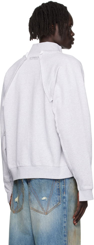 Sweatshirt VETEMENTS Vetements 'Amsterdam' Zip-Up Sweatshirt Grå | UH76ZU760GG, 2