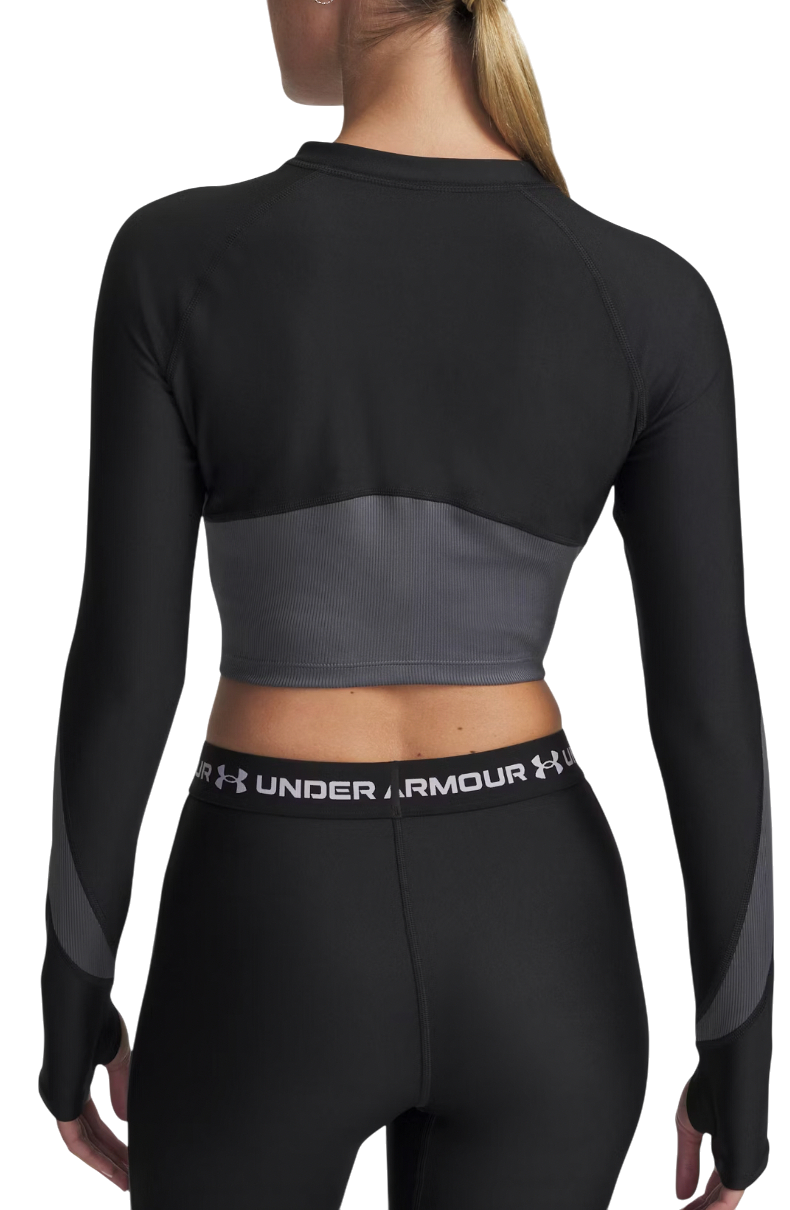 Crop top Under Armour Long Sleeve Crop Top HG Rib 1/4 Zip Sort | 6003981-004, 1