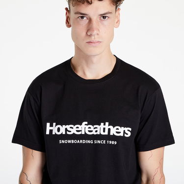 T-shirt Horsefeathers Quarter T-Shirt Sort | SM856T, 0