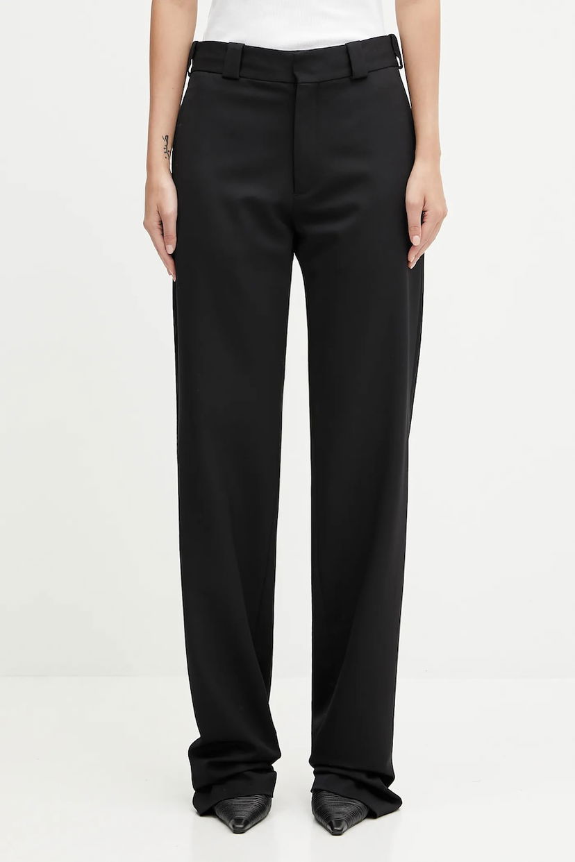 Bukser VETEMENTS Fitted Tailored High Waist Pants Sort | WH76TP300SB