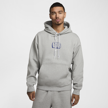 Sweatshirt Nike Fleece Hoodie With Hood Grå | HQ4181-063, 2