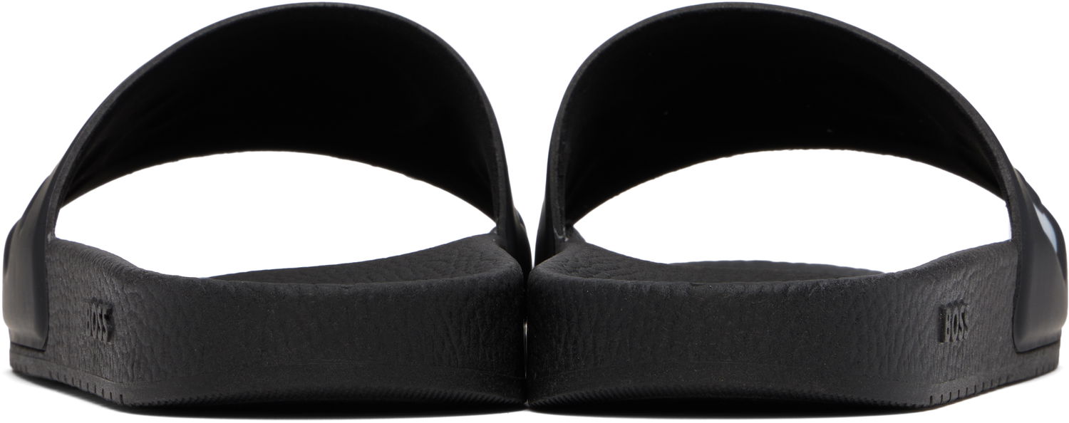 Sneakers og sko BOSS Large Logo Detail Pool Slides Sort | 50536835, 1