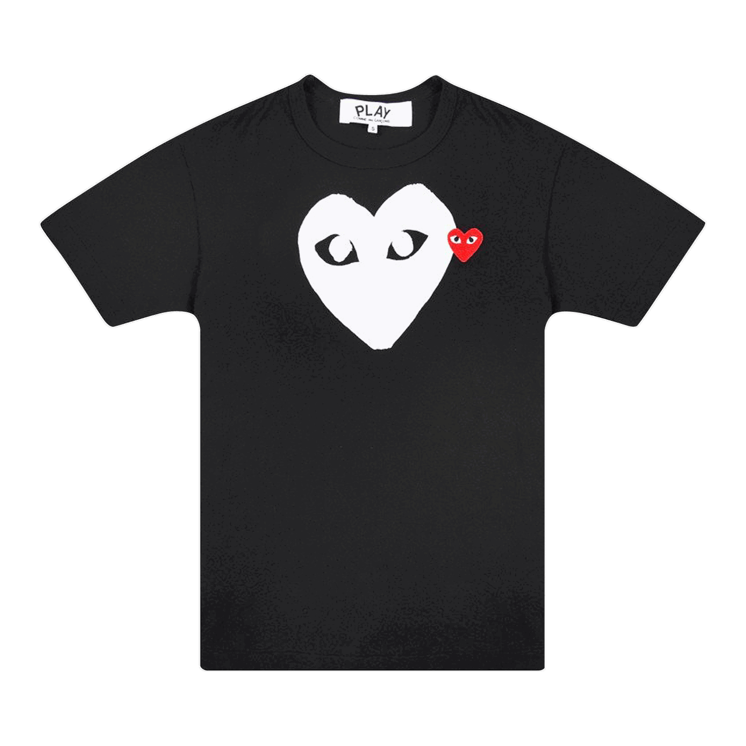 T-shirt Comme des Garçons PLAY Emblem Heart T-Shirt Sort | AZ T116 051 1, 0