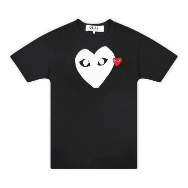 T-shirt Comme des Garçons PLAY Emblem Heart T-Shirt Sort | AZ T116 051 1, 0