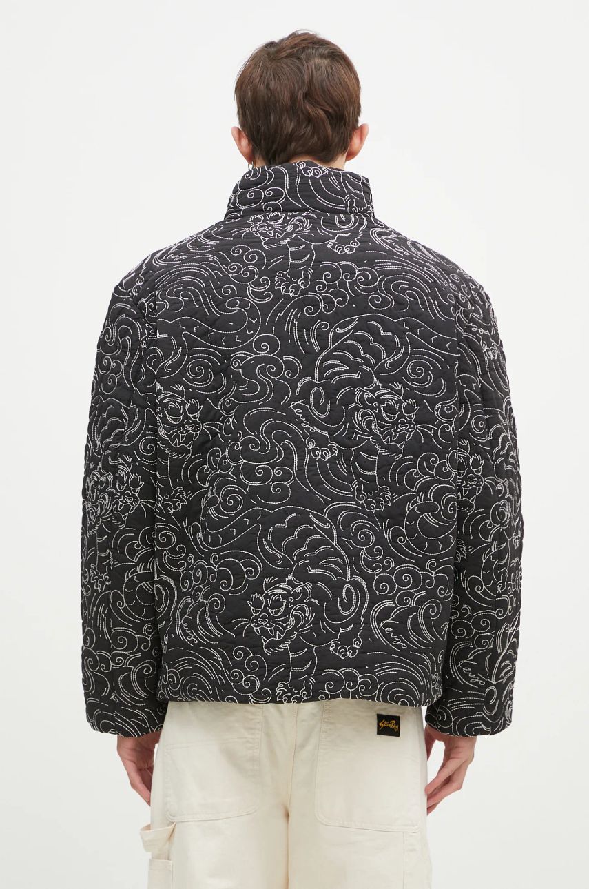 Puffer jakke KENZO Black Tiger Print Down Jacket Sort | FE65OU1439NN.99, 1