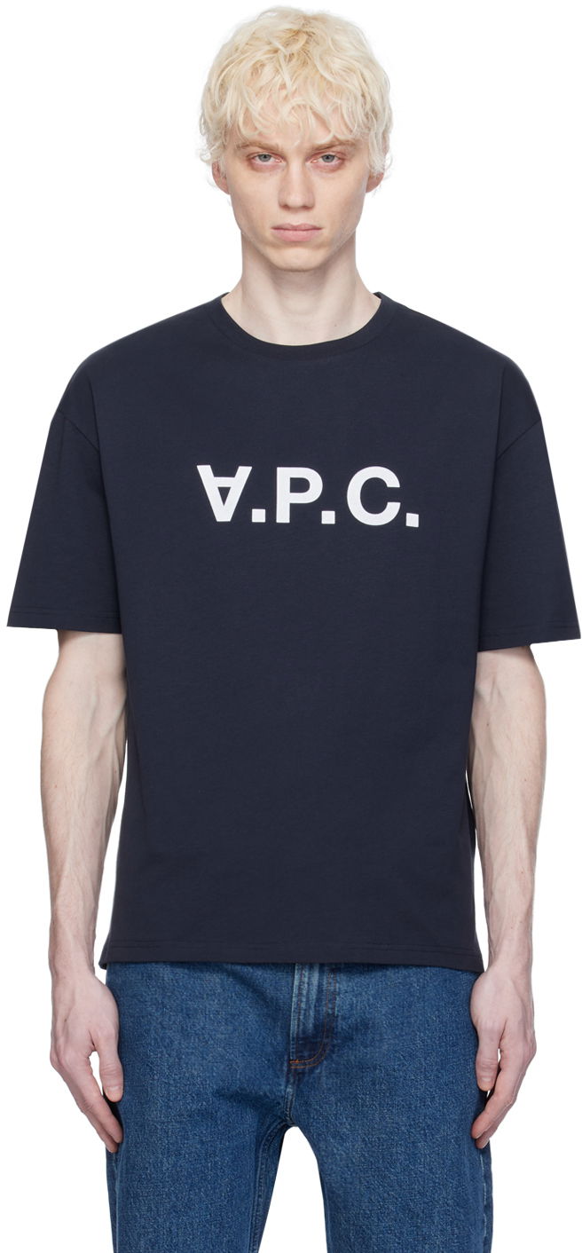 T-shirt A.P.C. 'VPC' T-Shirt Mørkeblå | COFDW-H26324