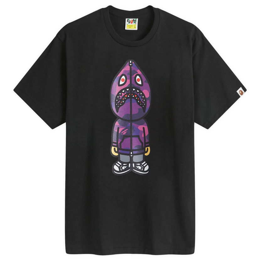 T-shirt BAPE A Bathing Ape Colour Camo Classic Milo Shark T-Shirt Sort | 002TEK301006M-BPR