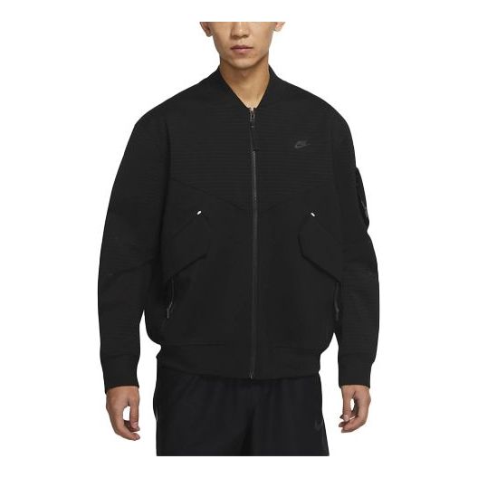 Bomberjakke Nike Sportswear Storm-FIT Tech Pack Unlined Loose Fit Zipper Jacket Sort | DM5502-010
