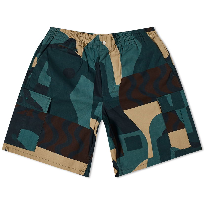 Shorts By Parra Parra Distorted Camo Shorts, Size Large Grøn | 51242