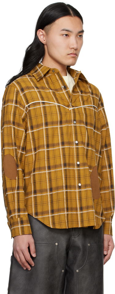 Skjorte Andersson Bell Andersson Bell Noah Patch Check Shirt Rød | atb1238m, 4