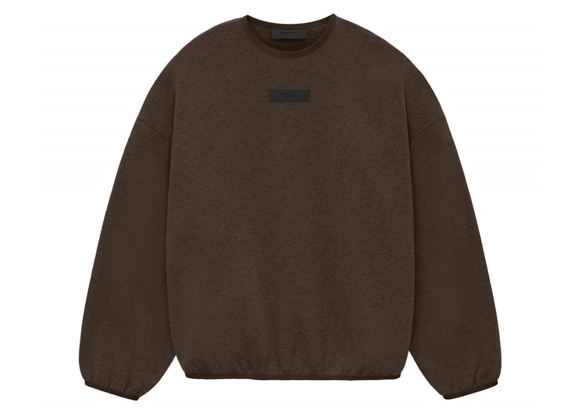 Sweatshirt Fear of God Core Collection Crewneck Heather Wood Brun | 192SU244682F