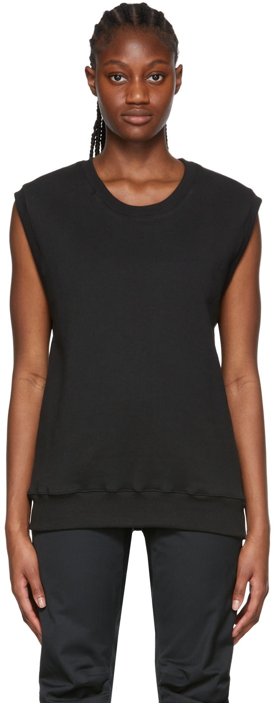 Tanktop GR10K Cotton Crewneck Sweatshirt Sort | SS22GR6A2FG_BL