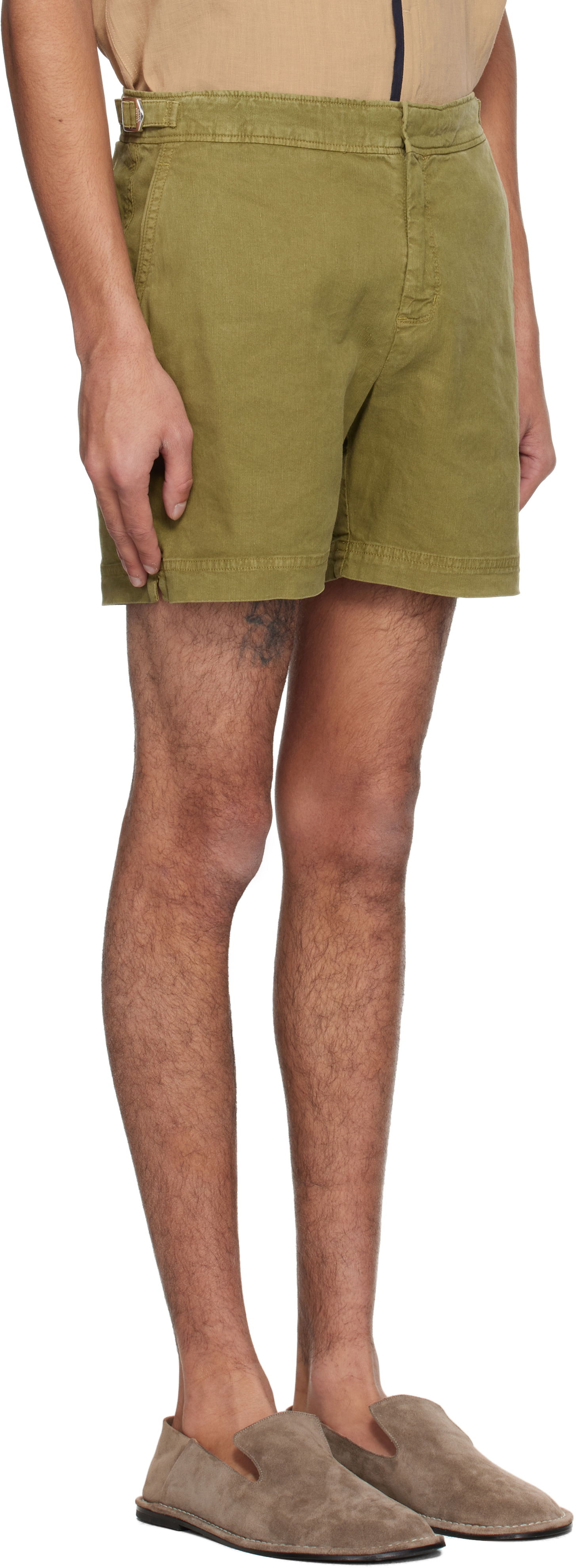 Badetøj Orlebar Brown Orlebar Brown Bulldog Garment Dye Shorts Grøn | 280314, 1