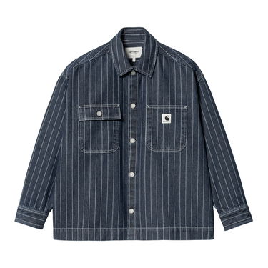 Skjorte Carhartt WIP Orlean Shirt Mørkeblå | I033014_1XY_06, 2